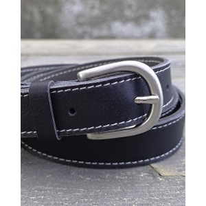 CEINTURE CUIR BLEU MARINE| L'élégante
